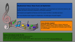Musikschule Trebur: Neue Kurse ab September