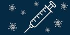 Logo des Corona-Impfzentrums Groß-Gerau: Auf dem Bild ist eine Spritze und das Virus Corona zu sehen.