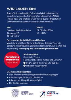 WIE FIT SIND SIE FÜR EIN SELBSTBESTIMMTES LEBEN IM ALTER?