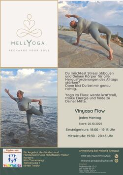 Jeden Montag im Familienzentrum Trebur, KiTa Tannenweg: Vinyasa Flow