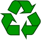 Grünes Logo für Recycling