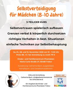 Selbstverteidigung für Mädchen (8-10 Jahre)