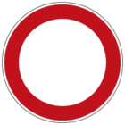 Durchfahrts-Verboten-Schild als Sinnbild für eine Strassensperrung