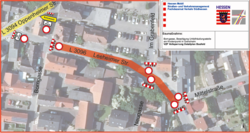 Vollsperrung Teilstück Leeheimer Straße wegen Fahrbahnsanierung