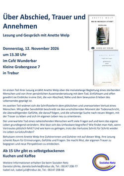 Lesung und Gespräch mit Anette Welp | Über Abschied, Trauer und Annehmen