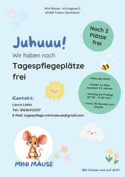 Tagespflegeplätze frei