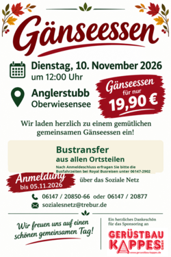 Gänseessen des Sozialen Netz Trebur