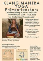 Der Flyer Klang Mantra. Den Text erhalten Sie in der Nachricht