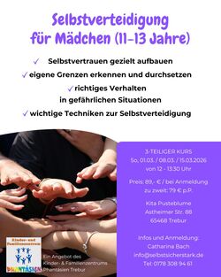 Selbstverteidigung für Mädchen (11-13 Jahre)