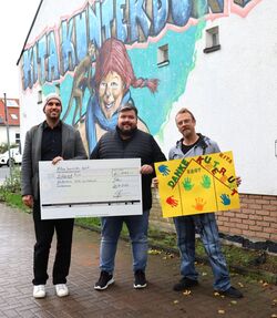 Auf dem Foto: Dennis Möbus, Lucas Hepp und Björn Holland