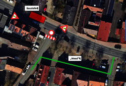 Sperrung Einfahrt Fischergasse Sperrung Einfahrt Fischergasse