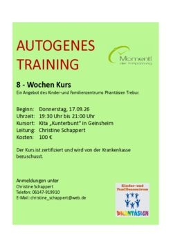 Autogenes Training 8 - Wochen Kurs 