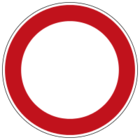 Durchfahrts-Verboten-Schild als Sinnbild für eine Strassensperrung