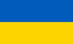 Auf dem Bild sehen Sie die Urkrainische Fahne