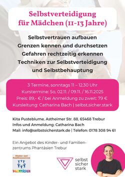 Selbstverteidigung für Mädchen (11-13 Jahre)