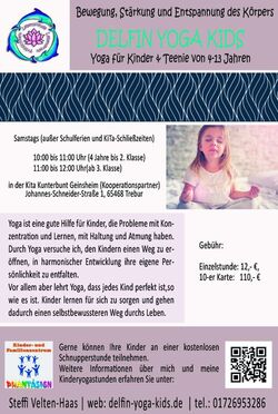 Das Bild zeigt einen Flyer auf dem ein Kind abgebildet ist. Alle Informationen erhalten Sie in der Nachricht